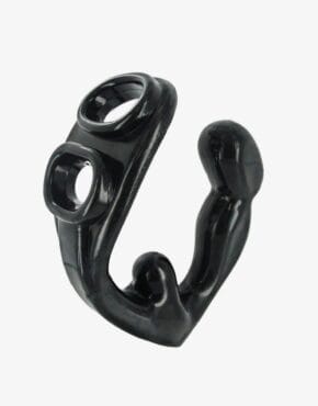 Rogue penis og testikel sling med anal plug-0