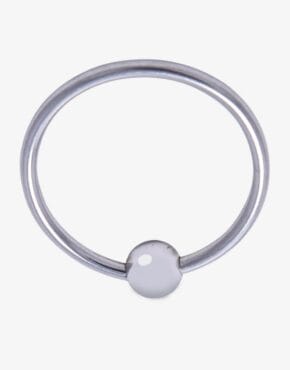 Sternum glansring med kugle-0