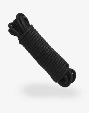 Bomuldsreb med kerne 10 m.-Sort-0