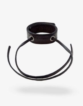 Cockstrap med lædersnørre-0