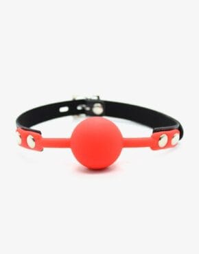 Ball-gag med jelly silikone kugle-0