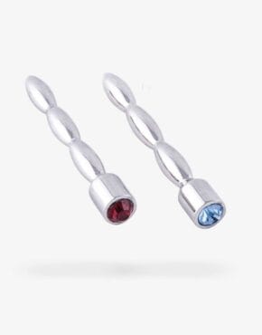 Elegante penis plugs med farvet sten