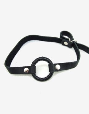 Ring-gag med læderrem-0