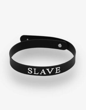 Silikonehalsbånd med kælenavn - Slut eller Slave-0