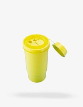 Gul kanylebeholder 100 ml-0