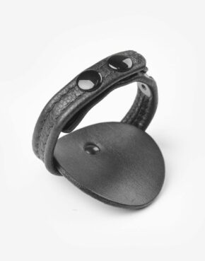 Sinvention læder penisring med push-up