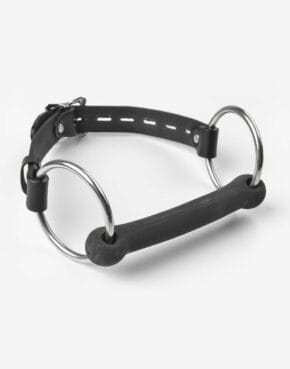 Sinvention gummi pony bit gag med kraftig læder rem