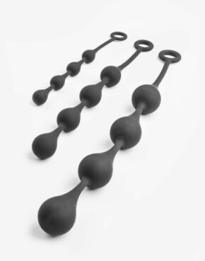 Kæde med 4 dråbeformede kugler-0