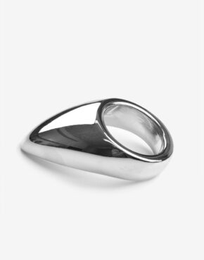 Teardrop metal penisring-0