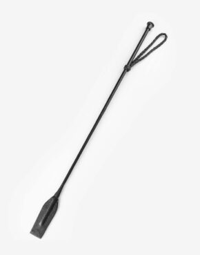 Læder ridepisk med smal flap-0