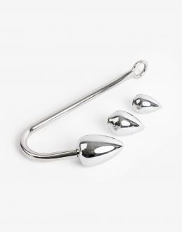 Analkrog med tre udskiftelige dråbeformede kugler