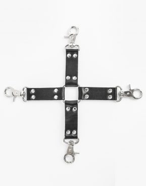 SM Play hogtie i kunstlæder
