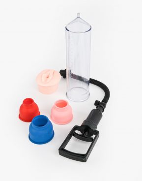 UP penis pumpe med blød silikone vagina