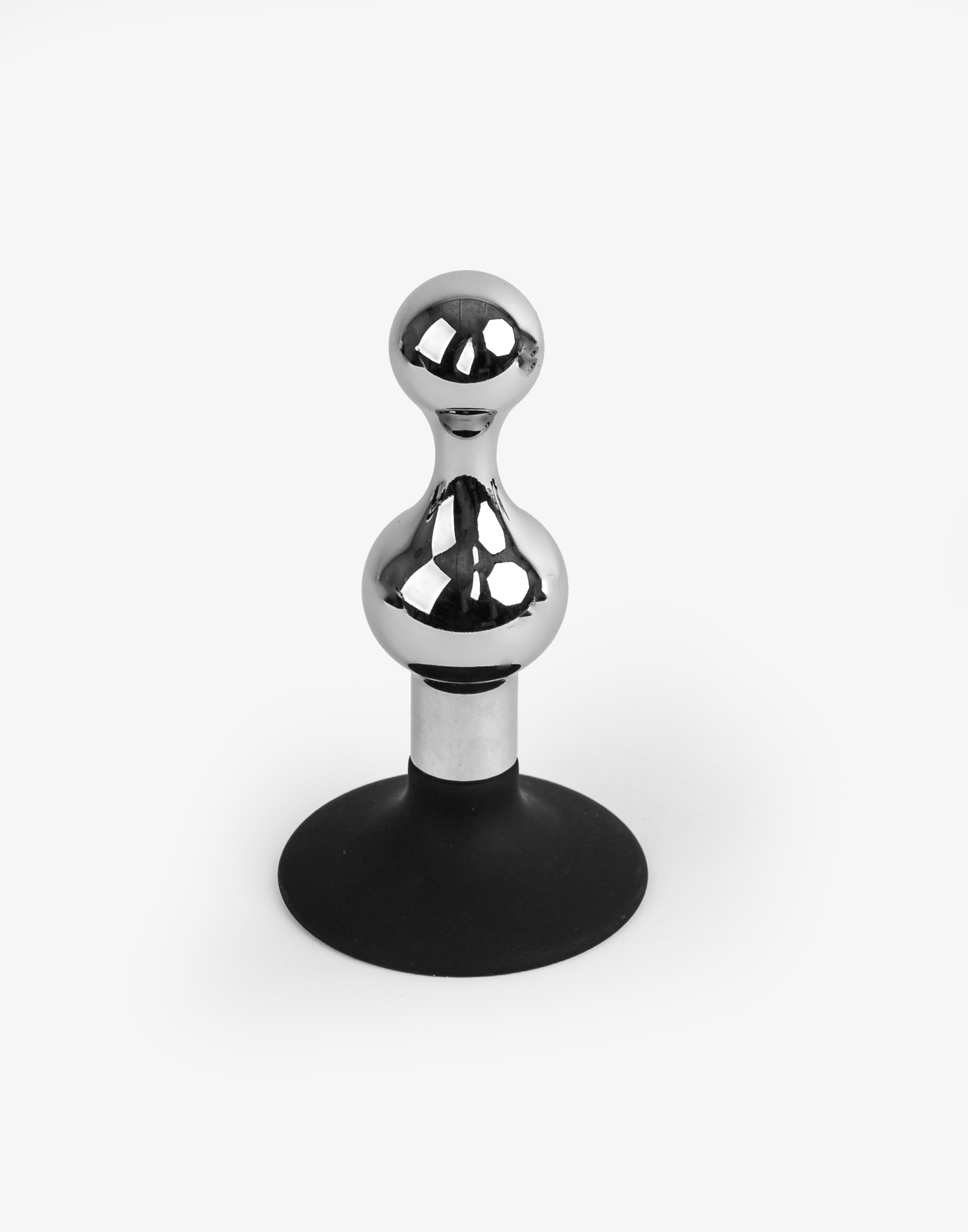 Beaded - Metal butt plug med sugekop - Billede 2