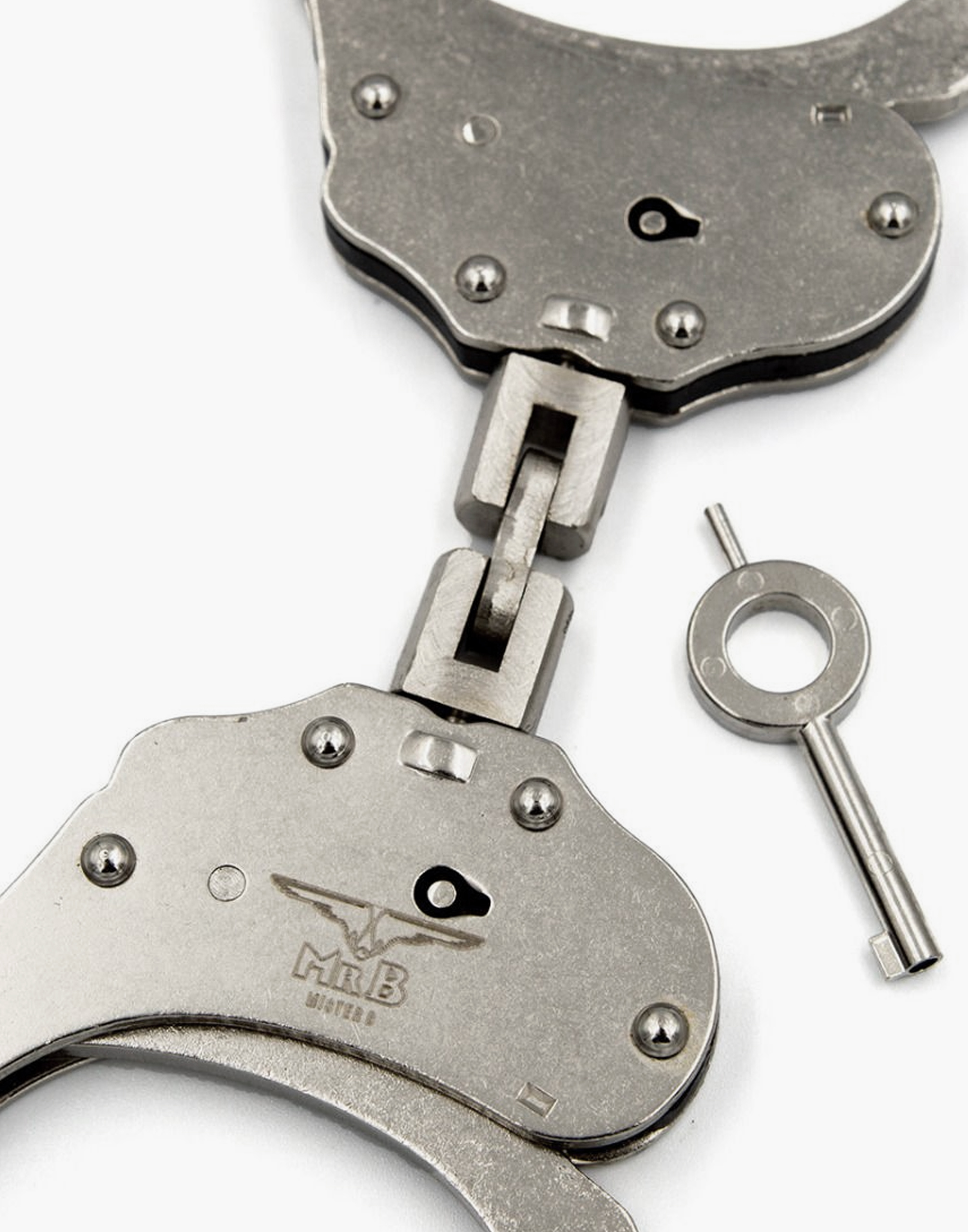 Drejelige stål håndjern med dobbelt lås - Mister B - Billede 2