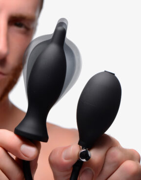Dark Inflator Oppustelig Butt Plug – Ekstrem Udvidelse op til 10 cm