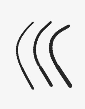 Drilling stick i silikone - Rillet sound i 3 størrelser