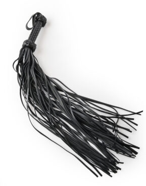 Sort Flogger i Vegansk Læder – 50 eller 65 cm